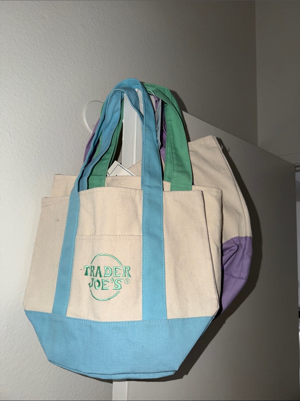 Trader Joe's Set of 3 Canvas Tote